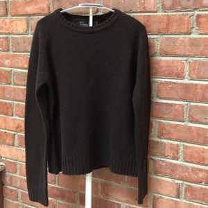 Zara brown crewneck sweater